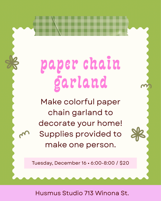 workshop: paper chain garland